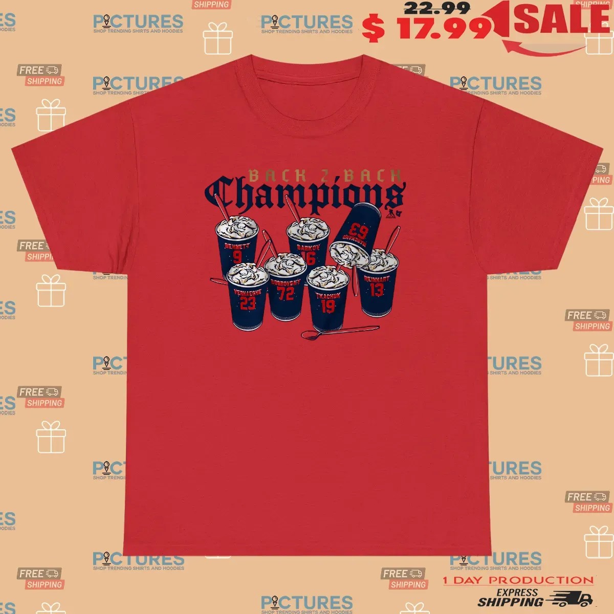 Florida Panthers Hockey Ice Cream Back To Back Champions T Shirt