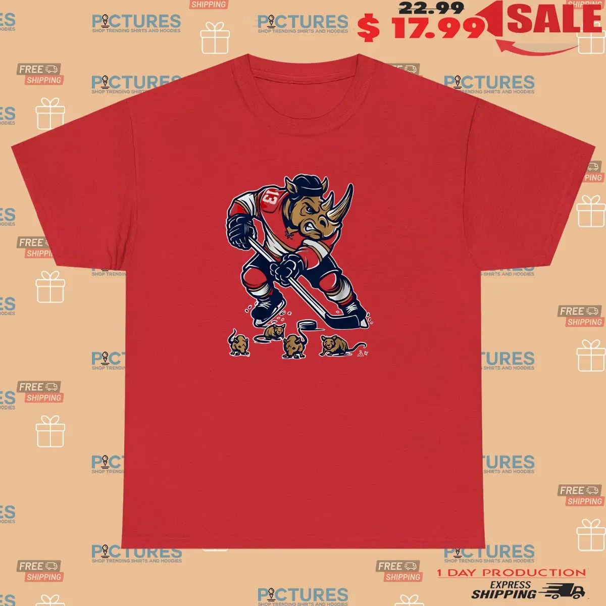 Florida Panthers Hockey Sam Reinhart Rhino Rats T Shirt
