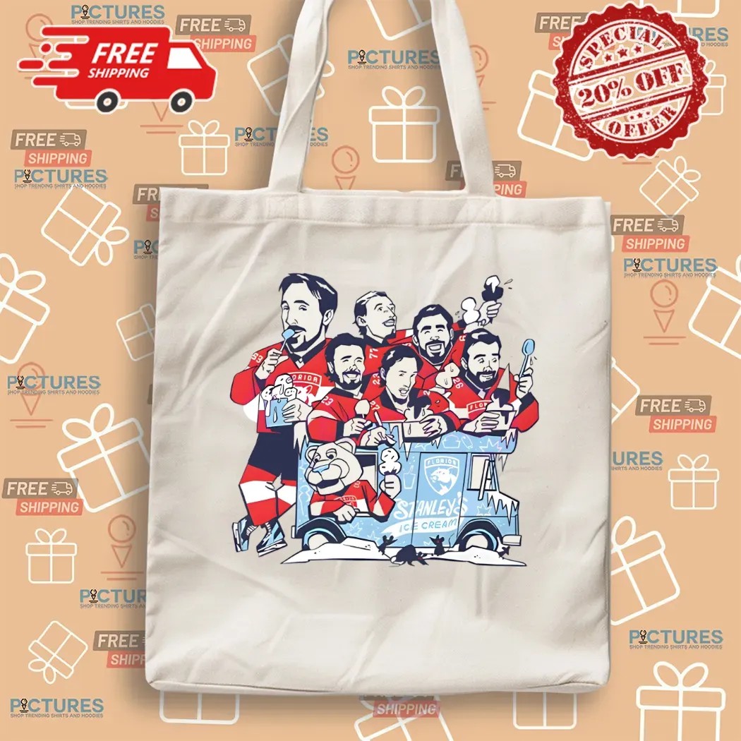 Florida Panthers Hockey Team Youth Ice Cream Scoops Cartoon T Shirt