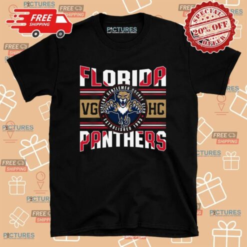 Florida Panthers Violent Gentlemen Hockey Club Estd 1993 Flag T Shirt