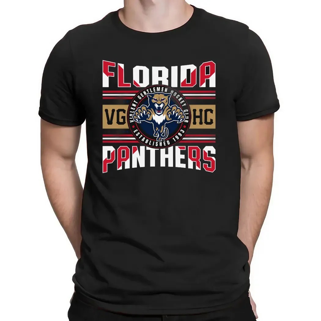 Florida Panthers Violent Gentlemen Hockey Club Estd 1993 Flag T Shirt Florida Panthers Violent Gentlemen Hockey Club Estd 1993 Flag T Shirt