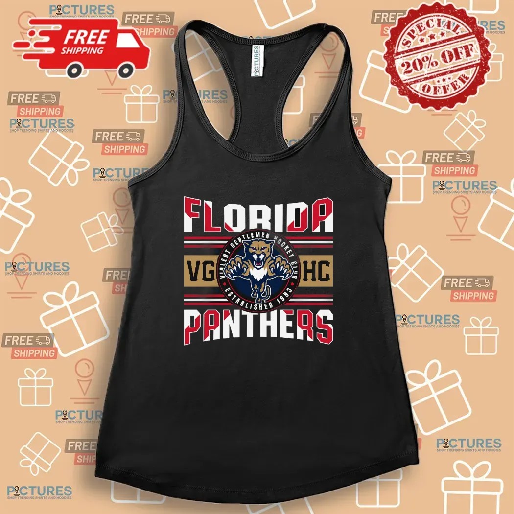 Florida Panthers Violent Gentlemen Hockey Club Estd 1993 Flag T Shirt Florida Panthers Violent Gentlemen Hockey Club Estd 1993 Flag T Shirt