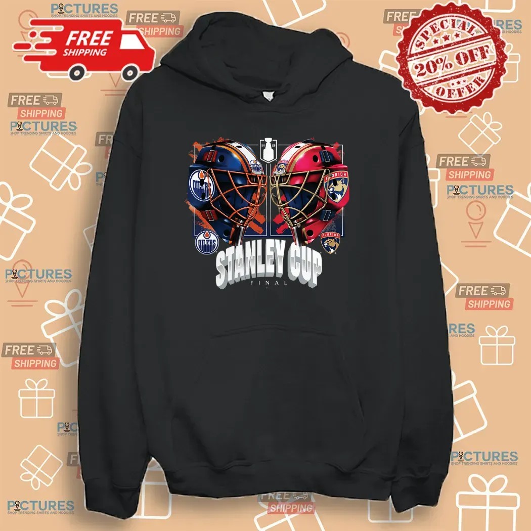 Florida Panthers Vs Edmonton Oilers 2025 Stanley Cup Final Dueling Helmets T Shirt