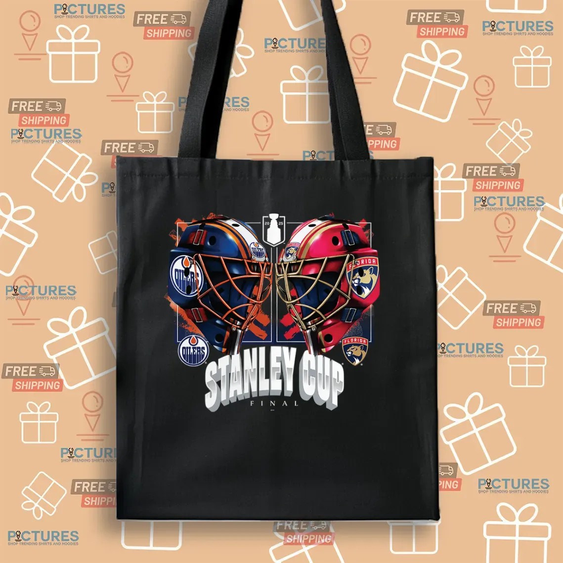Florida Panthers Vs Edmonton Oilers 2025 Stanley Cup Final Dueling Helmets T Shirt