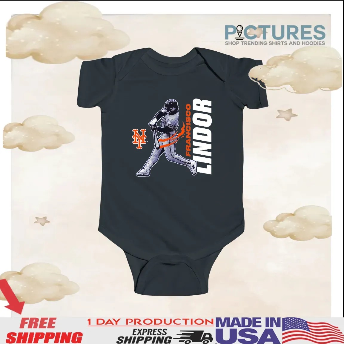 Francisco Lindor New York Mets Player Graphic T Shirt