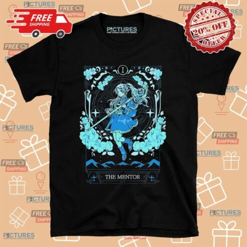 Frieren Frieren Beyond Journey’s End The Mentor Tarot Card T Shirt