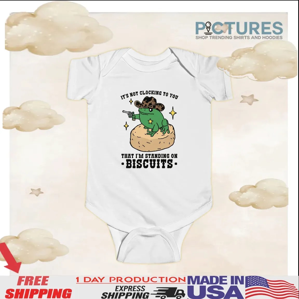 Frog Cowboy It's Not Clocking To You That I'm Standing On Biscuits T Shirt