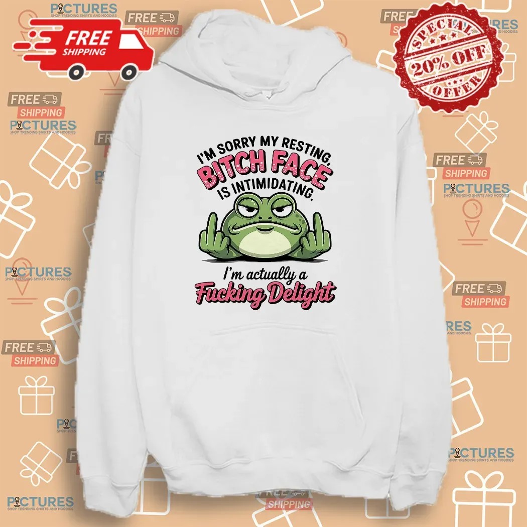 Frog I’m Sorry My Resting Bitch Face Is Intimidating Delight T Shirt