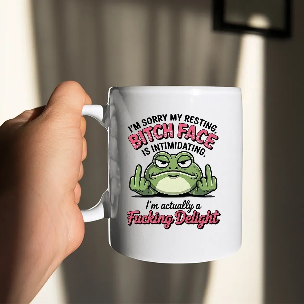 Frog I’m Sorry My Resting Bitch Face Is Intimidating Delight T Shirt