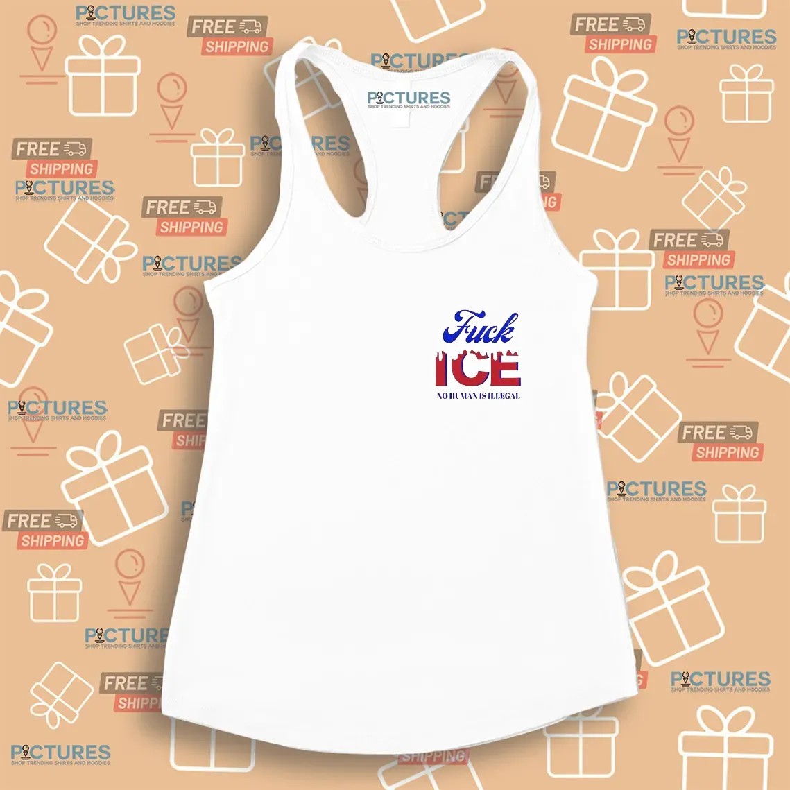 Fuck Ice No Human Is Illegal On Stolen Land T Shirt