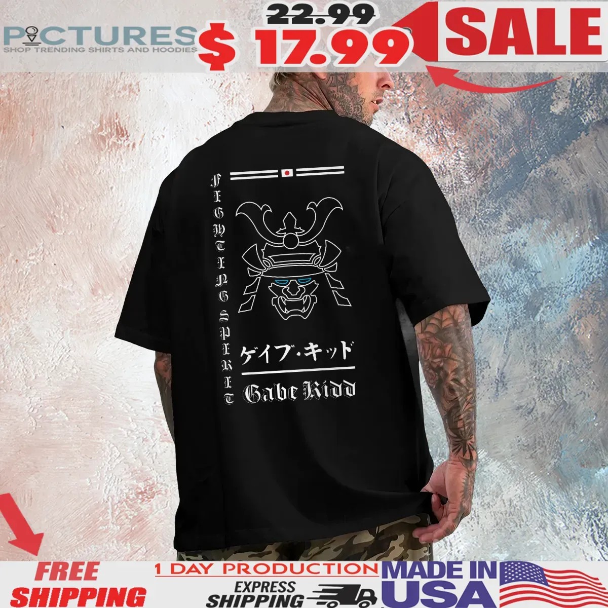 Gabe Kidd Blue Eyed Samurai T Shirt