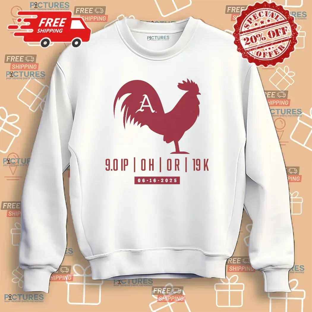 Gage Wood Arkansas Razorbacks Rooster No-hitter T Shirt Gage Wood Arkansas Razorbacks Rooster No-hitter T Shirt