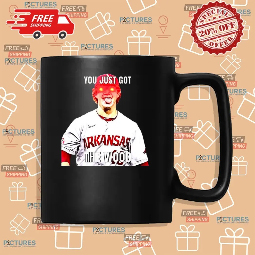 Gage Wood Arkansas Razorbacks You Just Got The Wood Meme T Shirt