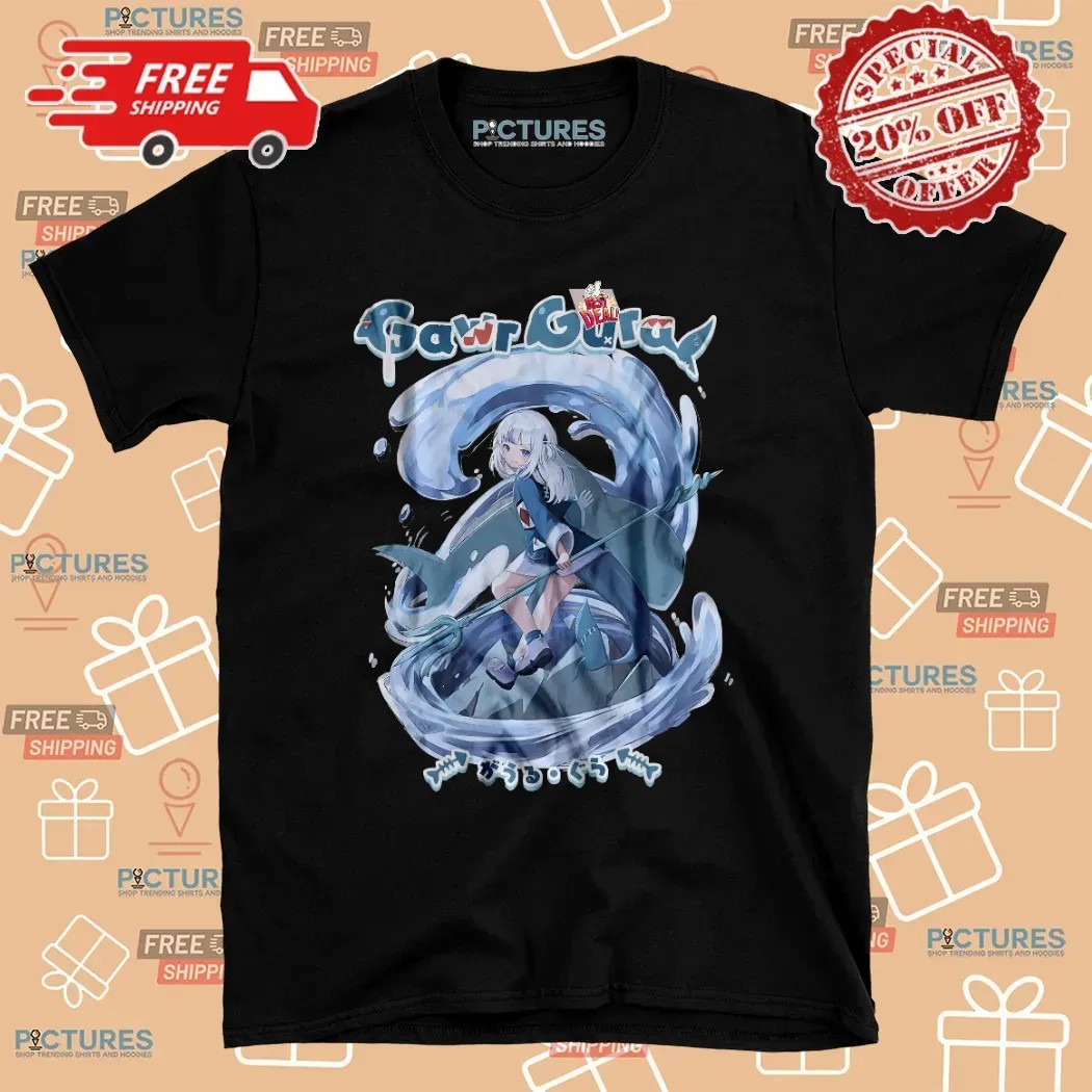 Gawr Gura Hololive VTuber Shark T Shirt