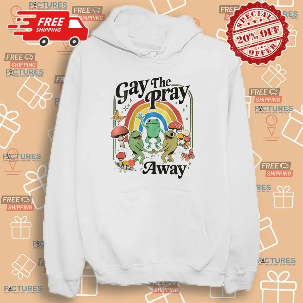 Gay The Pray Away Cottagecore Frog And Toad Pride T Shirt