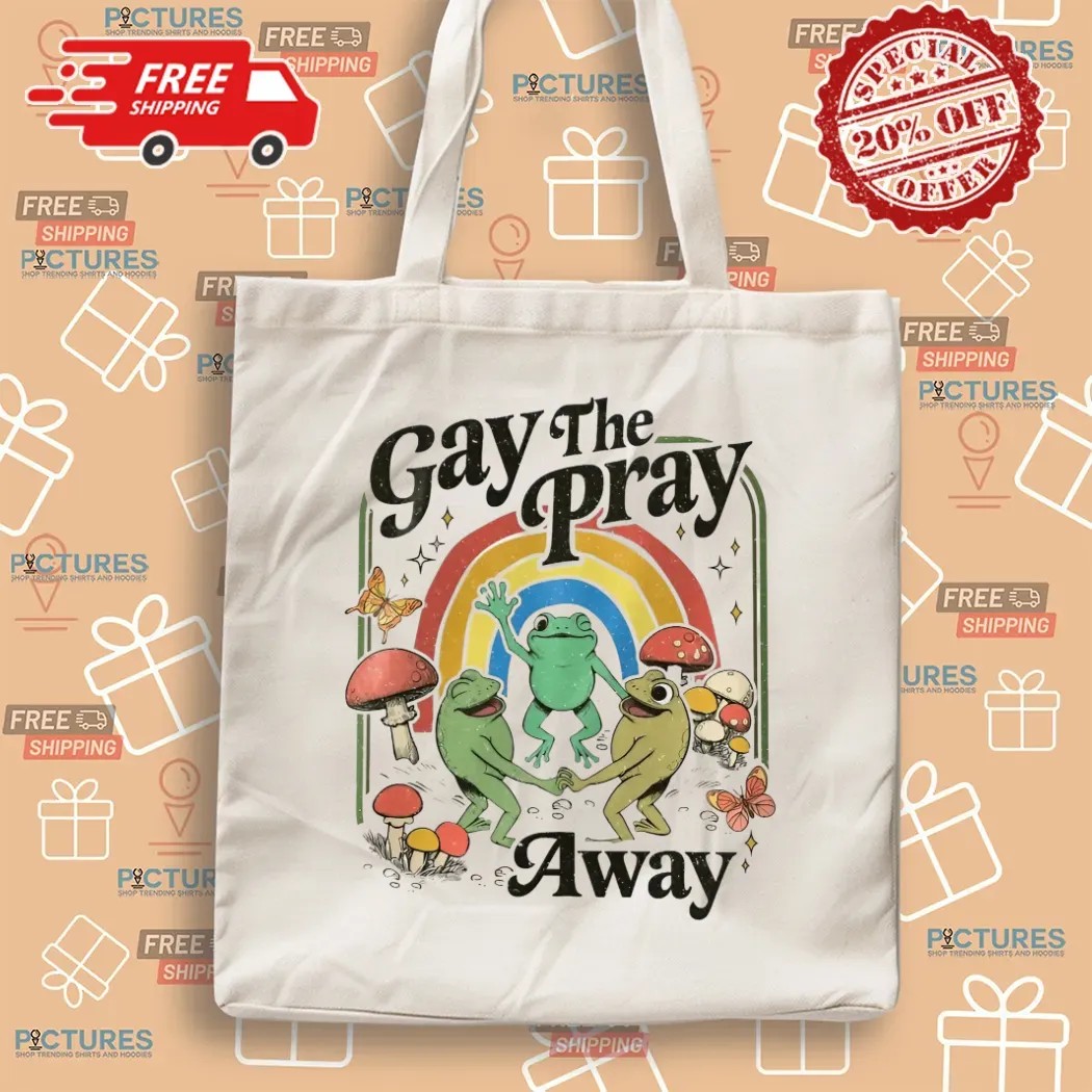 Gay The Pray Away Cottagecore Frog And Toad Pride T Shirt