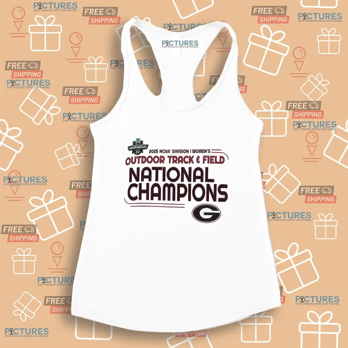 Georgia Bulldogs football 2025 NCAA Women’s Outdoor Track and Field National Champions T Shirt