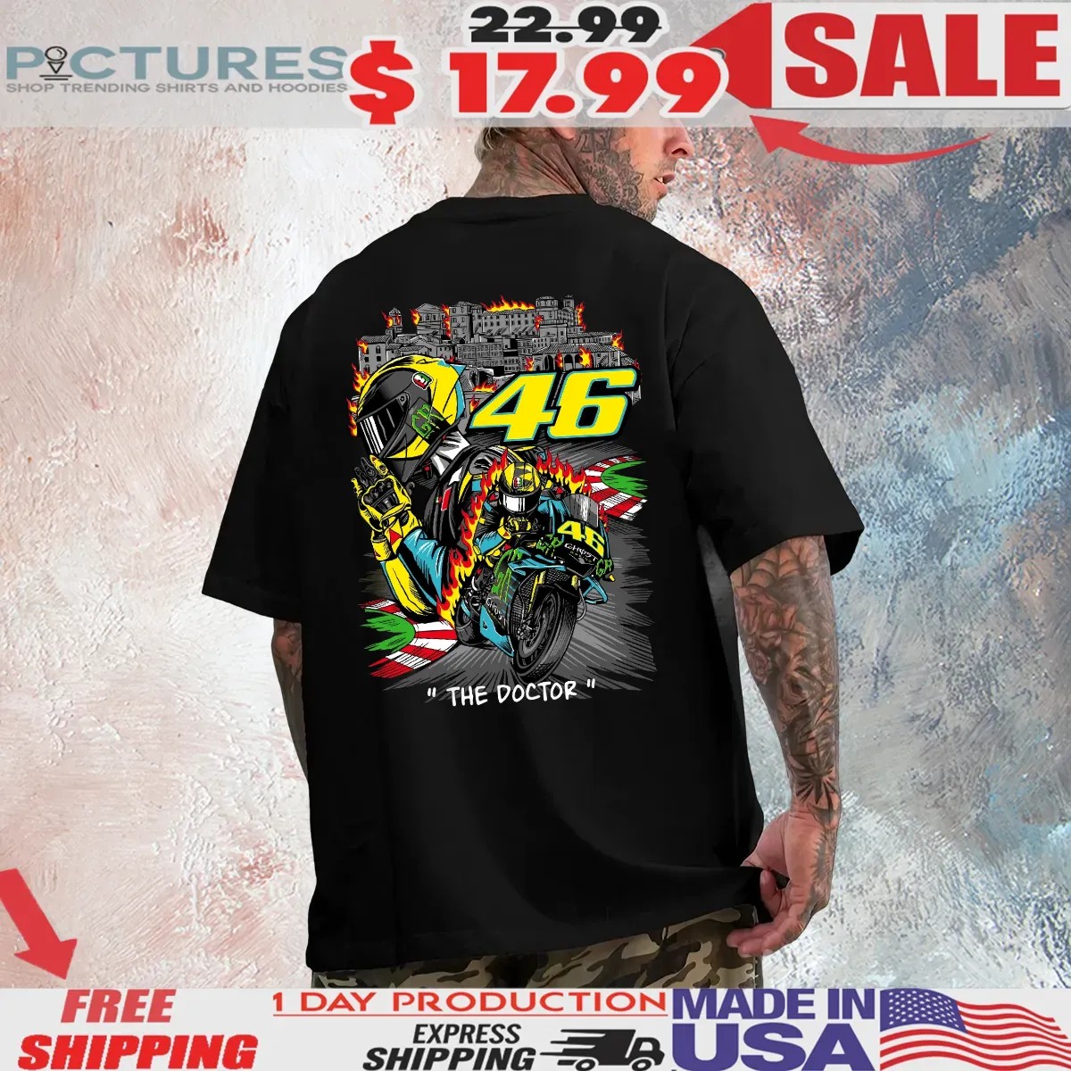 Ghost Racing The Doctor 46 T Shirt Ghost Racing The Doctor 46 T Shirt