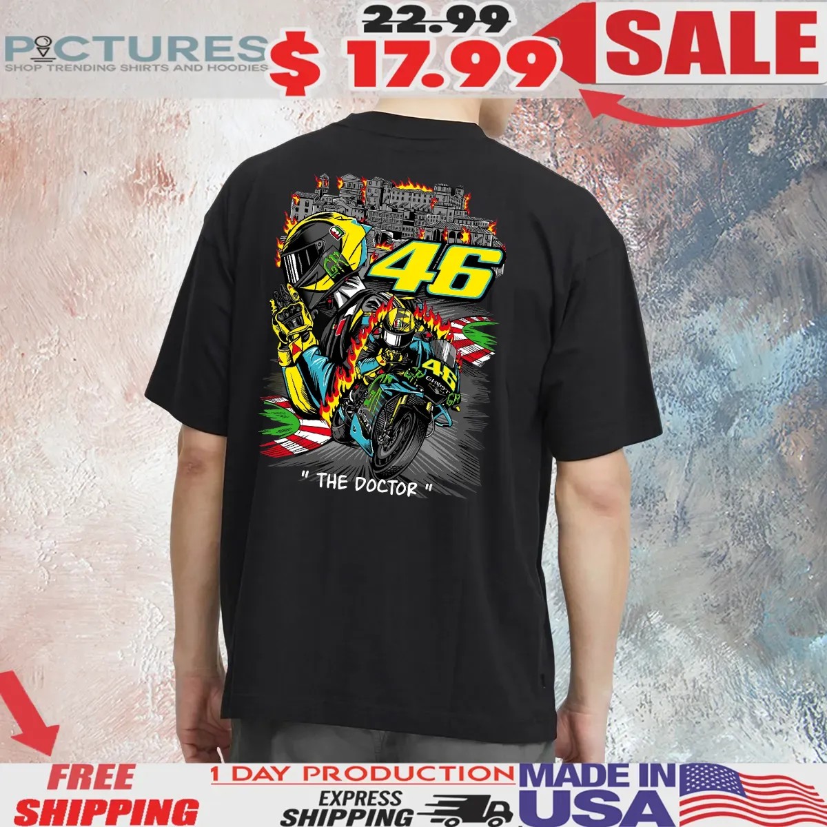 Ghost Racing The Doctor 46 T Shirt Ghost Racing The Doctor 46 T Shirt