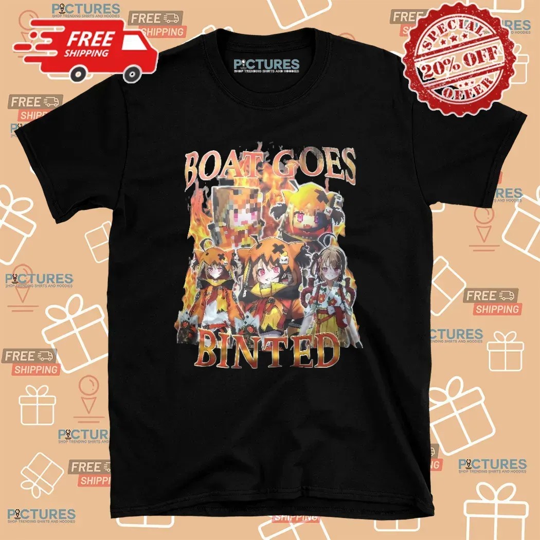 Gigi Murin Hololive Boat Goes Binted Vintage Bootleg T Shirt