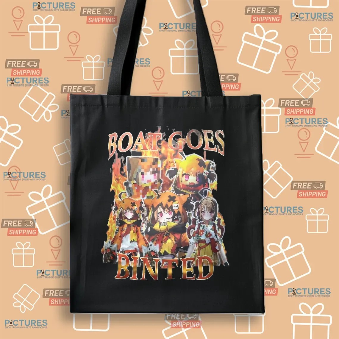 Gigi Murin Hololive Boat Goes Binted Vintage Bootleg T Shirt