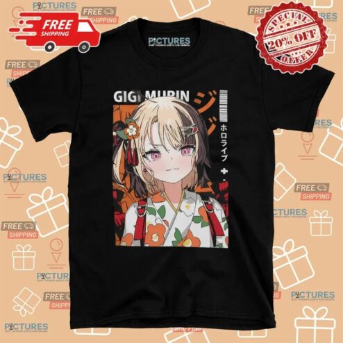 Gigi Murin in Kimono Hololive T Shirt