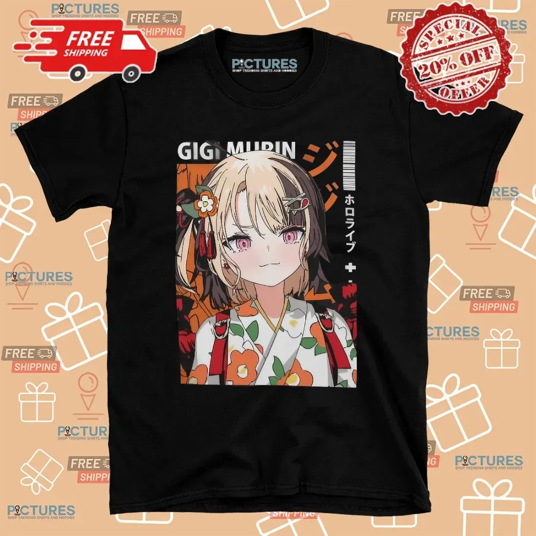 Gigi Murin in Kimono Hololive T Shirt