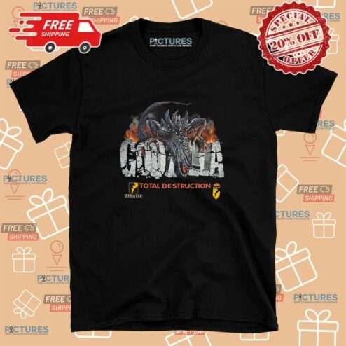 Godzilla Total Destruction Graphic T Shirt