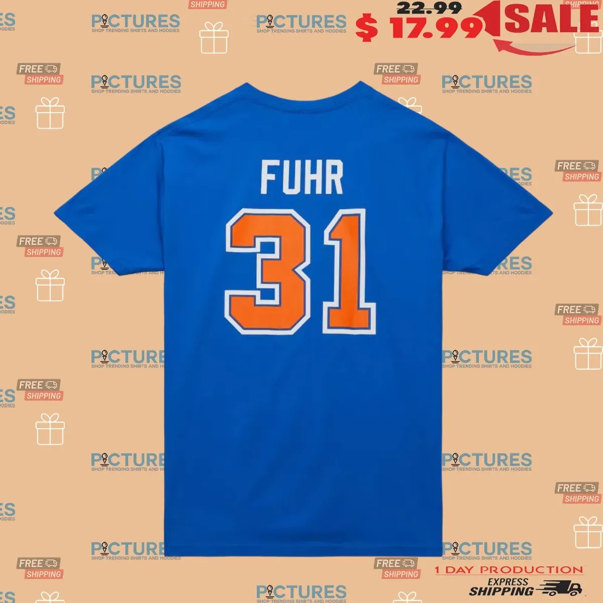 Grant Fuhr Royal Edmonton Oilers Name and Number T Shirt Grant Fuhr Royal Edmonton Oilers Name and Number T Shirt 1 Picturestees Customized Gifts