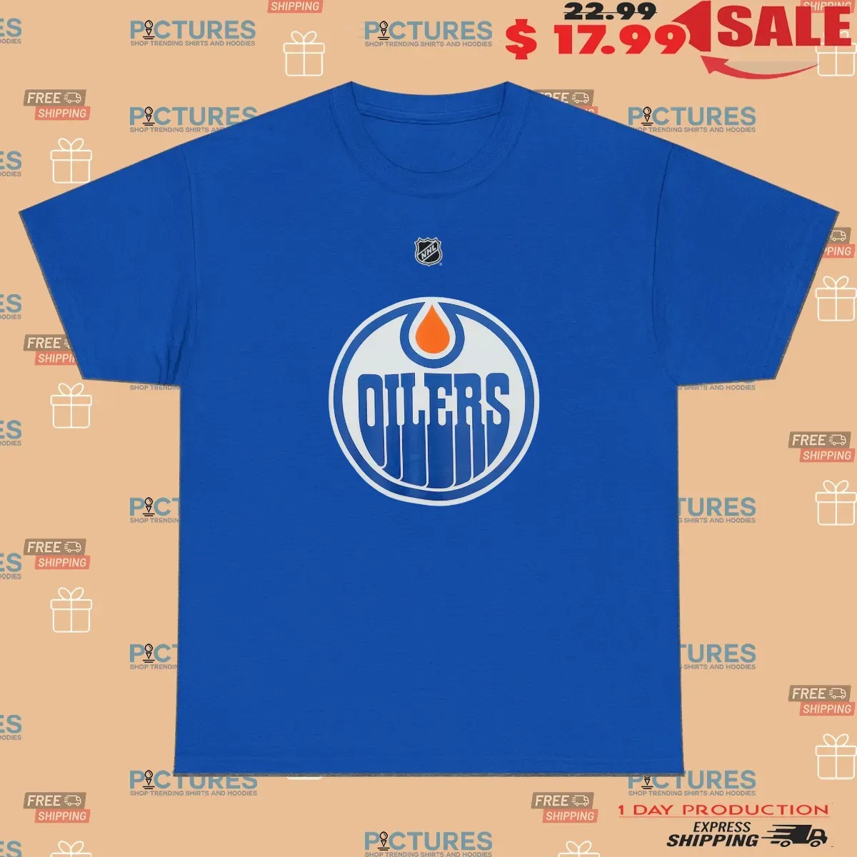 Grant Fuhr Royal Edmonton Oilers Name and Number T Shirt Grant Fuhr Royal Edmonton Oilers Name and Number T Shirt