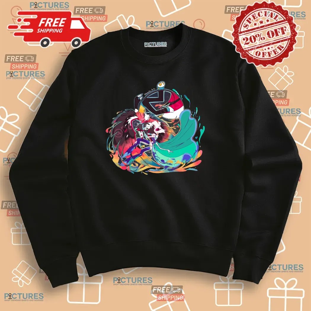 Hazbin Hotel Husk Angel Dust Happy Merry Pride Month T Shirt