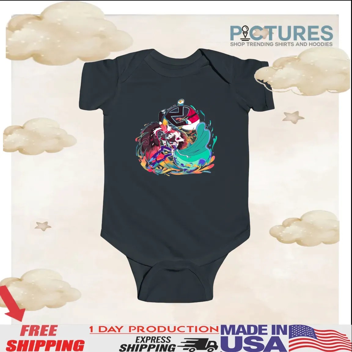 Hazbin Hotel Husk Angel Dust Happy Merry Pride Month T Shirt
