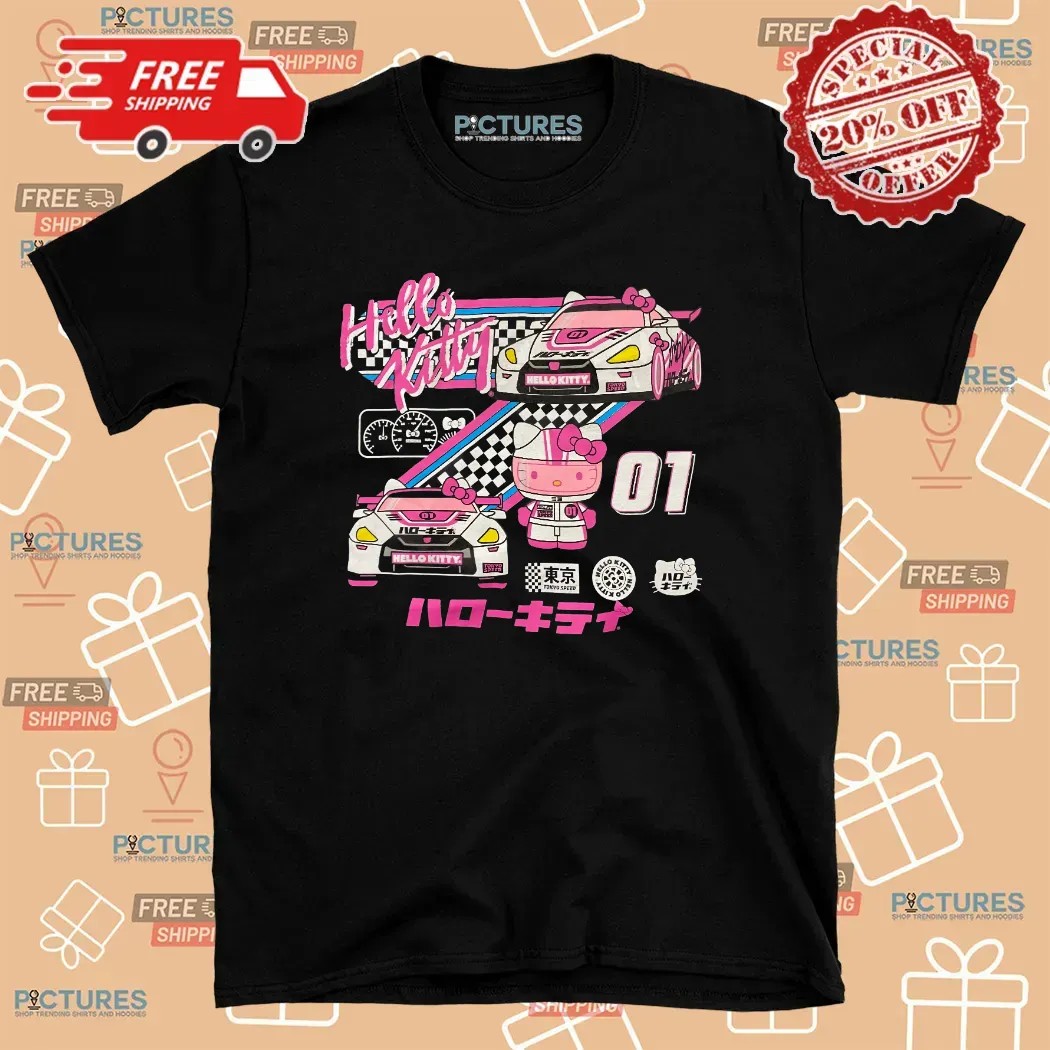 Hello Kitty Tokyo Speed Racer T Shirt