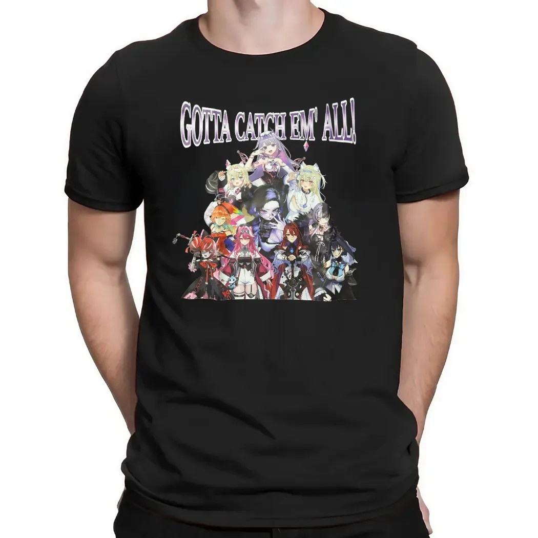 Hololive Gotta Catch Em' All Vtuber Vintage Bootleg T Shirt