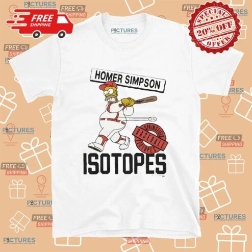Homer Simpsons Springfield Isotopes Baseball T Shirt