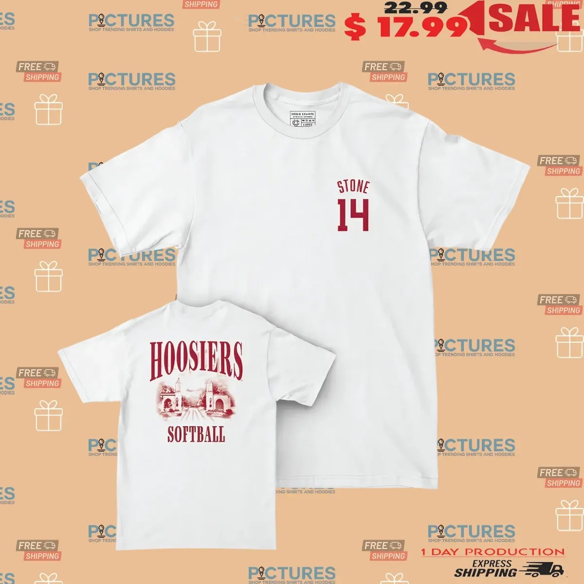Hoosiers Softball Stone 14 T Shirt Hoosiers Softball Stone 14 T Shirt