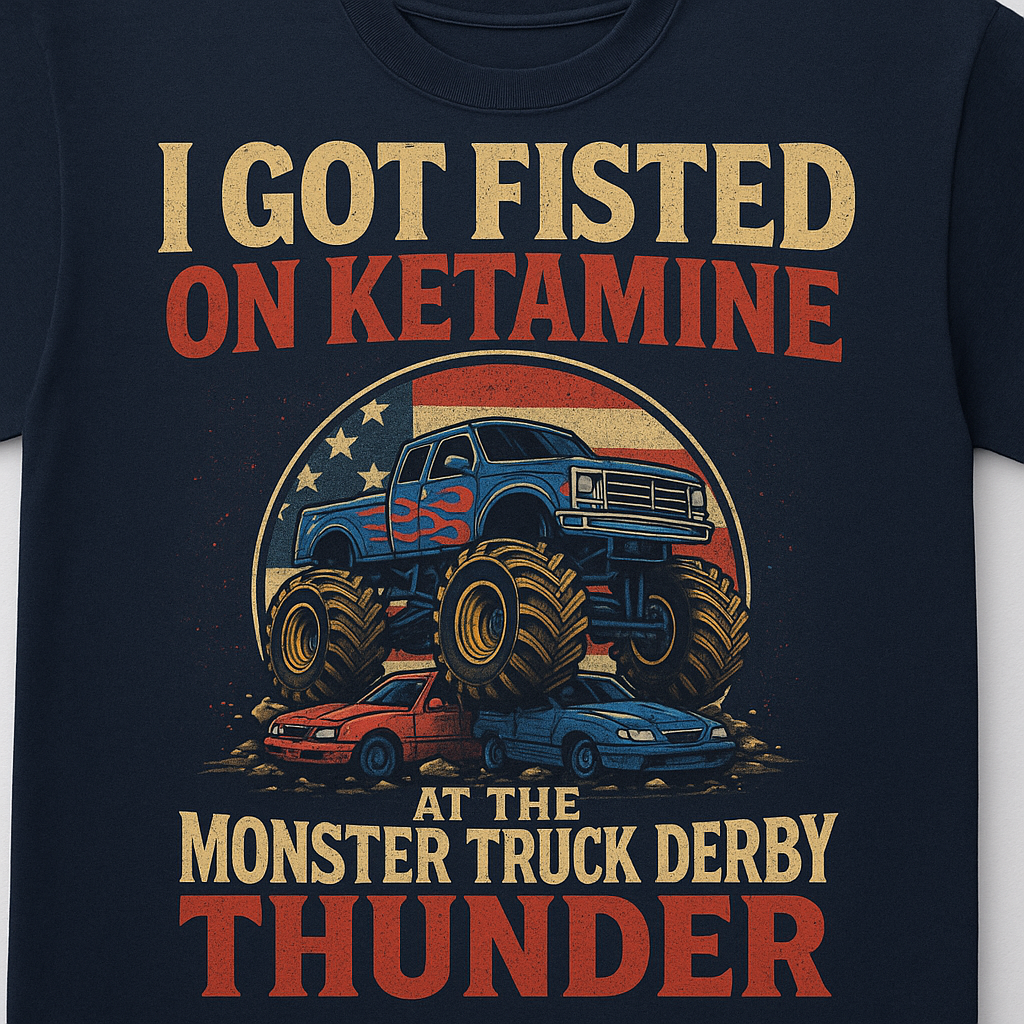 I Got Fisted On Ketamine At The Monster Truck Derby Thunder T Shirt
