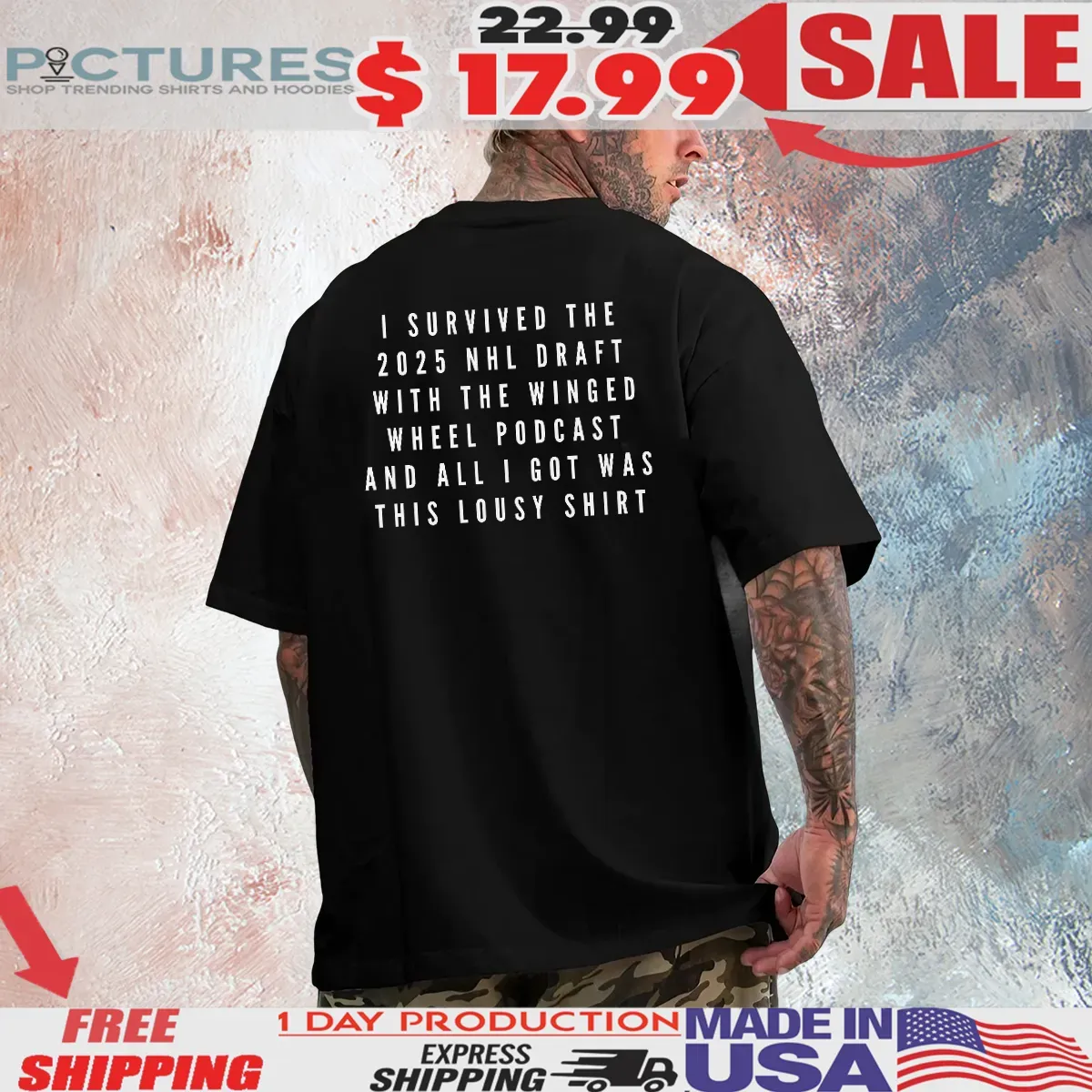 I Survived The 2025 Nhl Draft With The Winged Wheel Podcast And All I Got Was This Lousy T Shirt
