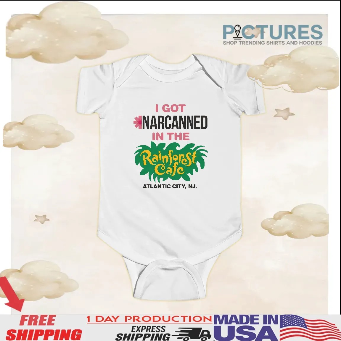I Got Narcanned In The Rainforest Cafe Atlantic City NJ T Shirt I Got Narcanned In The Rainforest Cafe Atlantic City NJ T Shirt