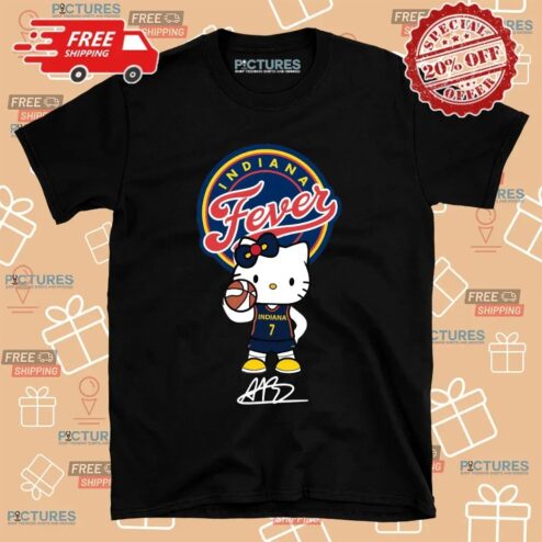 Indiana Fever Boston Hello Kitty Signature T Shirt