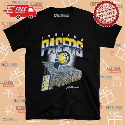Indiana Pacers 2025 Eastern Conference Finals Concrete Court T Shirt