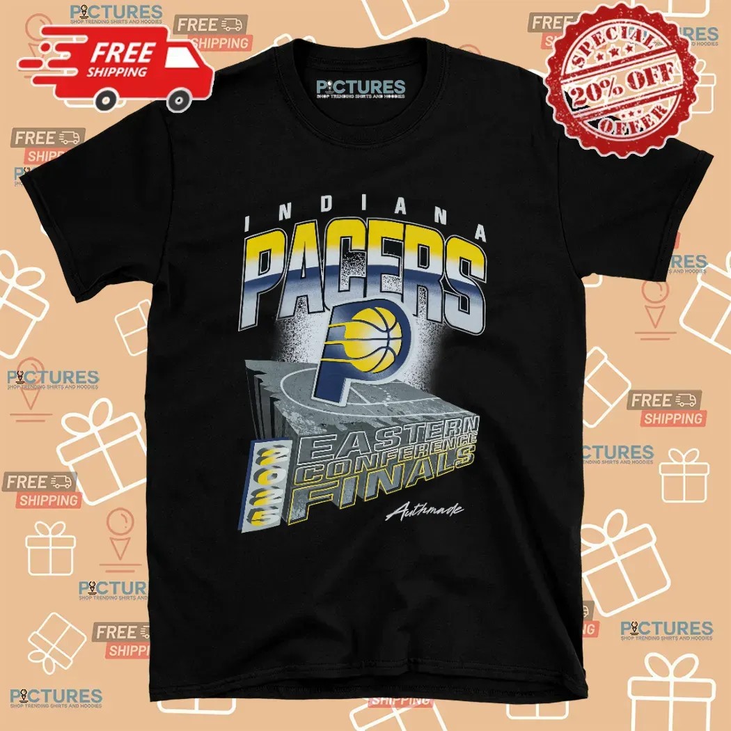 Indiana Pacers 2025 Eastern Conference Finals Concrete Court T Shirt