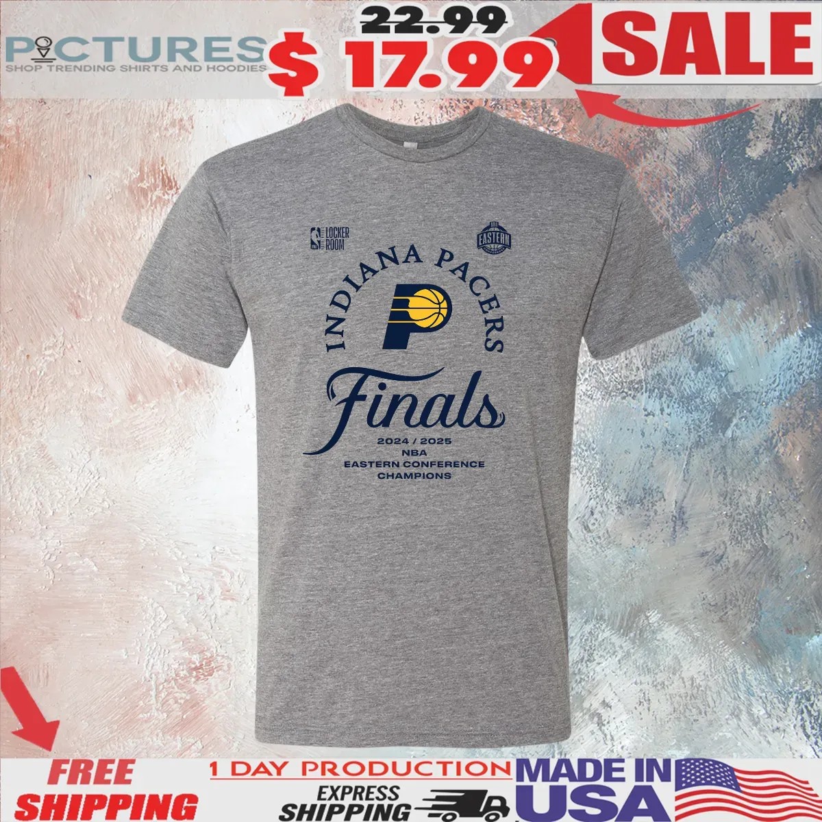 Indiana Pacers 2025 NBA Eastern Conference Champions Backcourt Violation Locker Room T Shirt