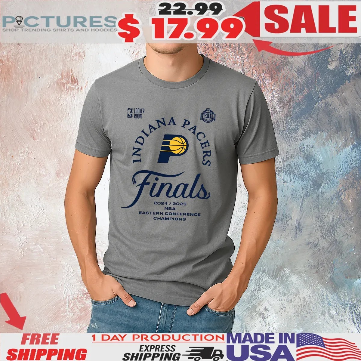 Indiana Pacers 2025 NBA Eastern Conference Champions Backcourt Violation Locker Room T Shirt