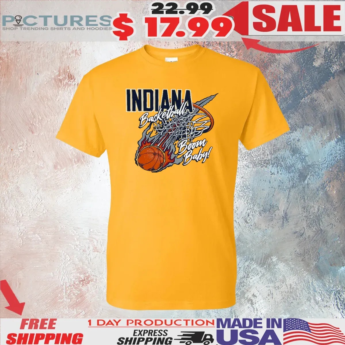 Indiana Pacers Basketball Boom Baby T Shirt