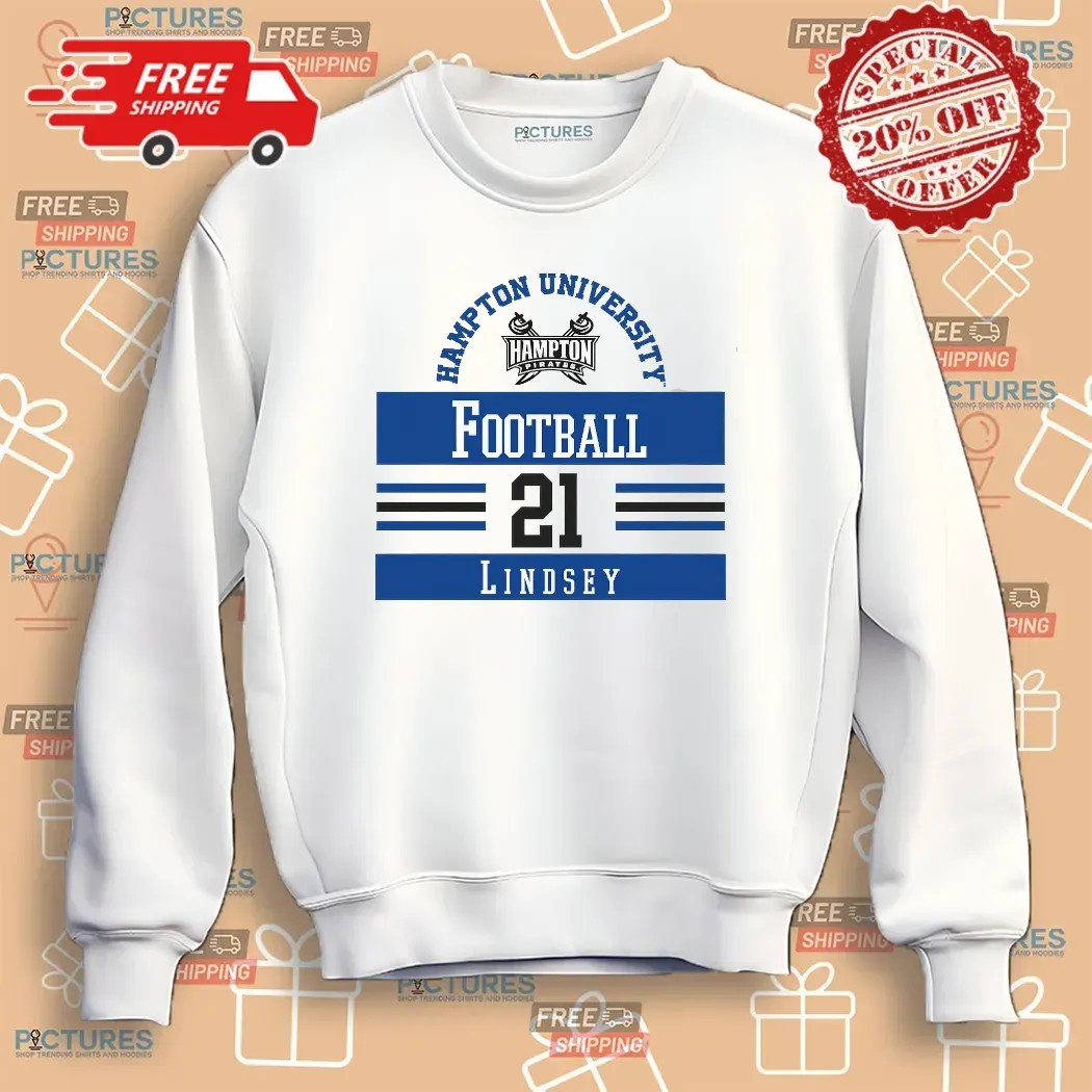 JaSean Lindsey Hampton Pirates NCAA Football T Shirt JaSean Lindsey Hampton Pirates NCAA Football T Shirt