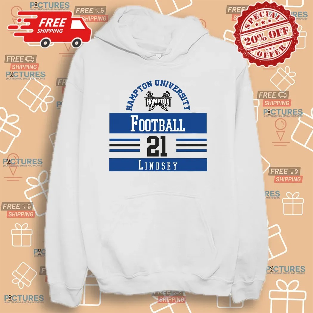 JaSean Lindsey Hampton Pirates NCAA Football T Shirt JaSean Lindsey Hampton Pirates NCAA Football T Shirt