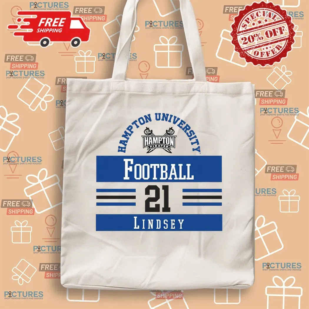 JaSean Lindsey Hampton Pirates NCAA Football T Shirt JaSean Lindsey Hampton Pirates NCAA Football T Shirt