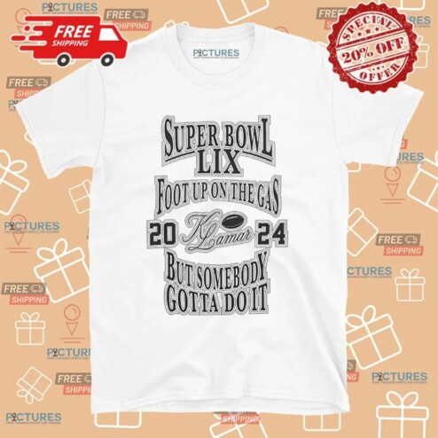 Jacob Elordi Wearing Kendrick Lamar’s SuperBowl LIX Foot Up On The Gas T Shirt