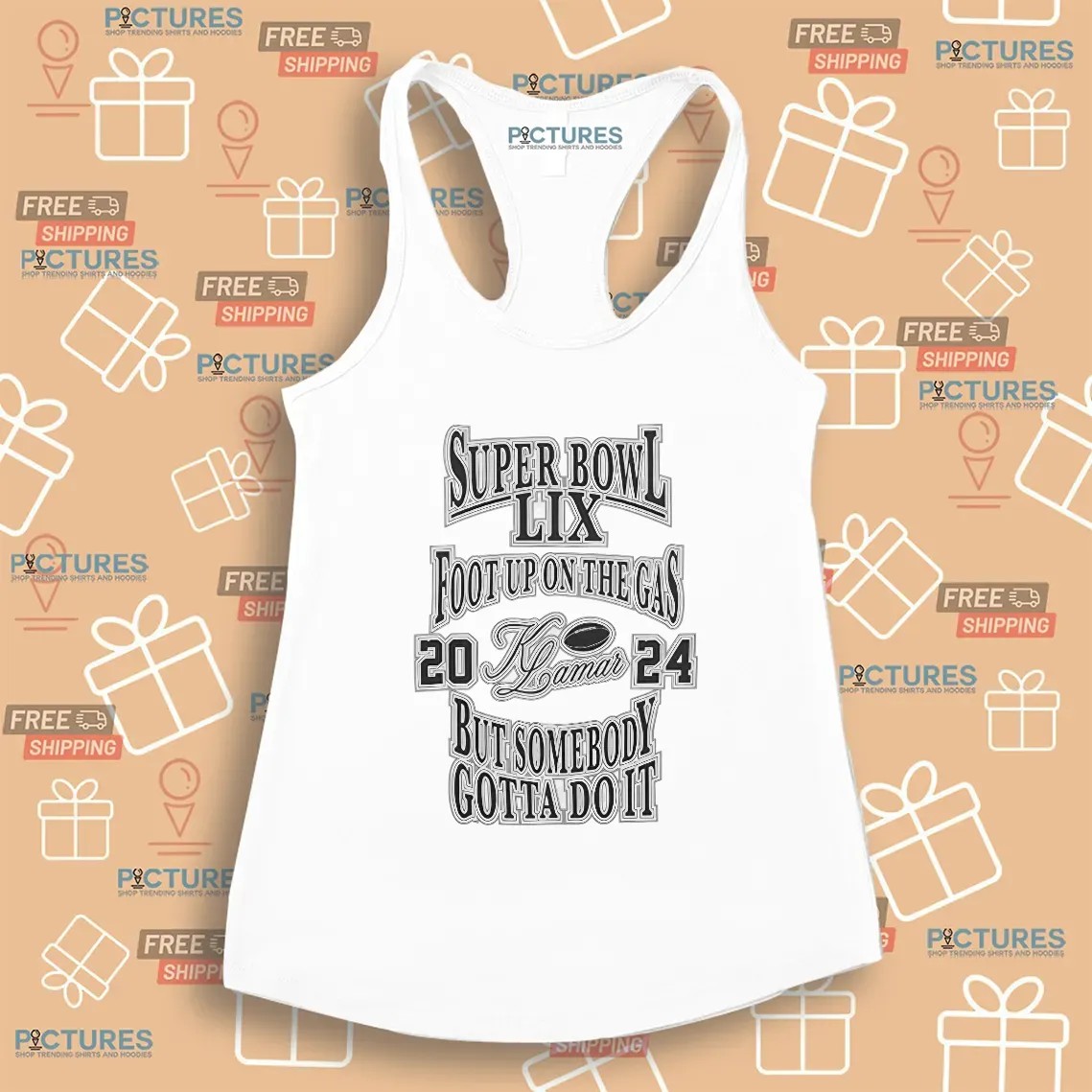 Jacob Elordi Wearing Kendrick Lamar’s SuperBowl LIX Foot Up On The Gas T Shirt